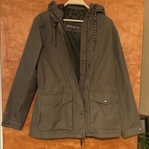 Eddie Bauer Forest Green Hooded Parka